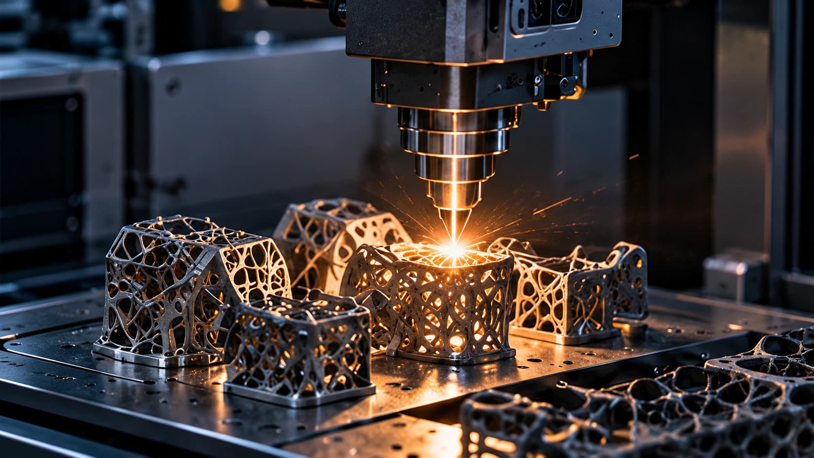 Illustrative metal additive manufacturing process
